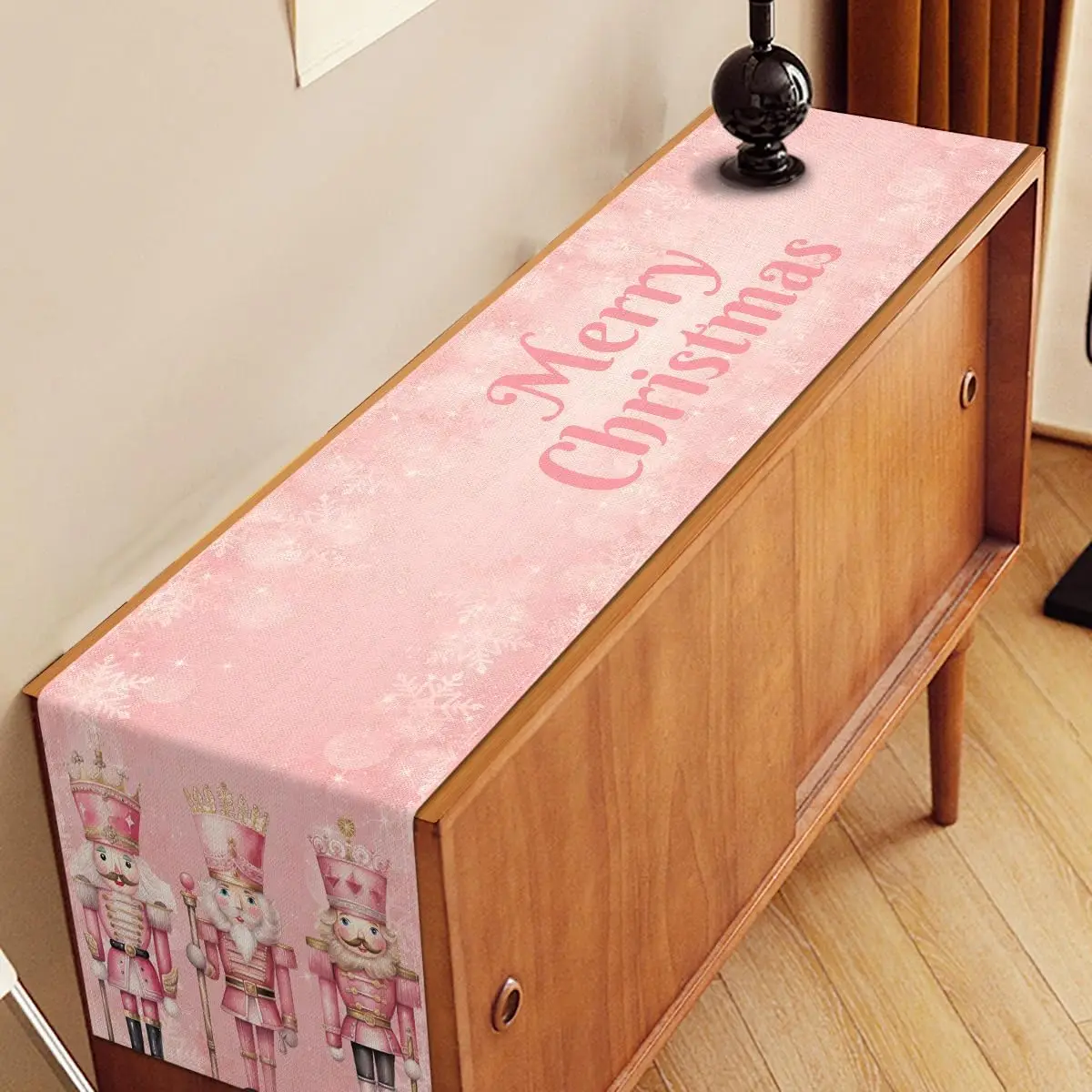 élément de table Noël rose