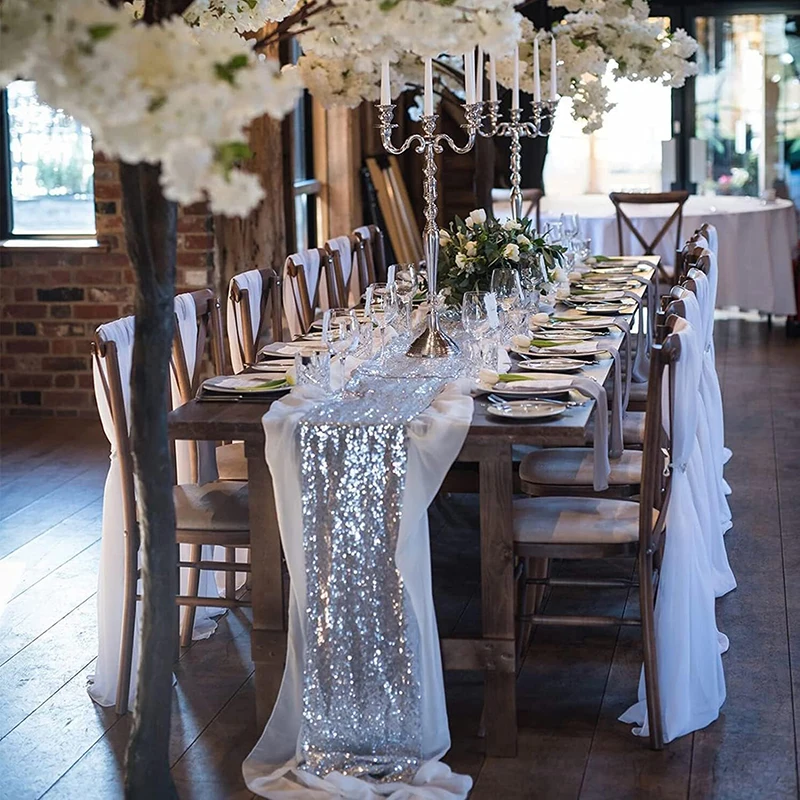 chemin de table paillettes