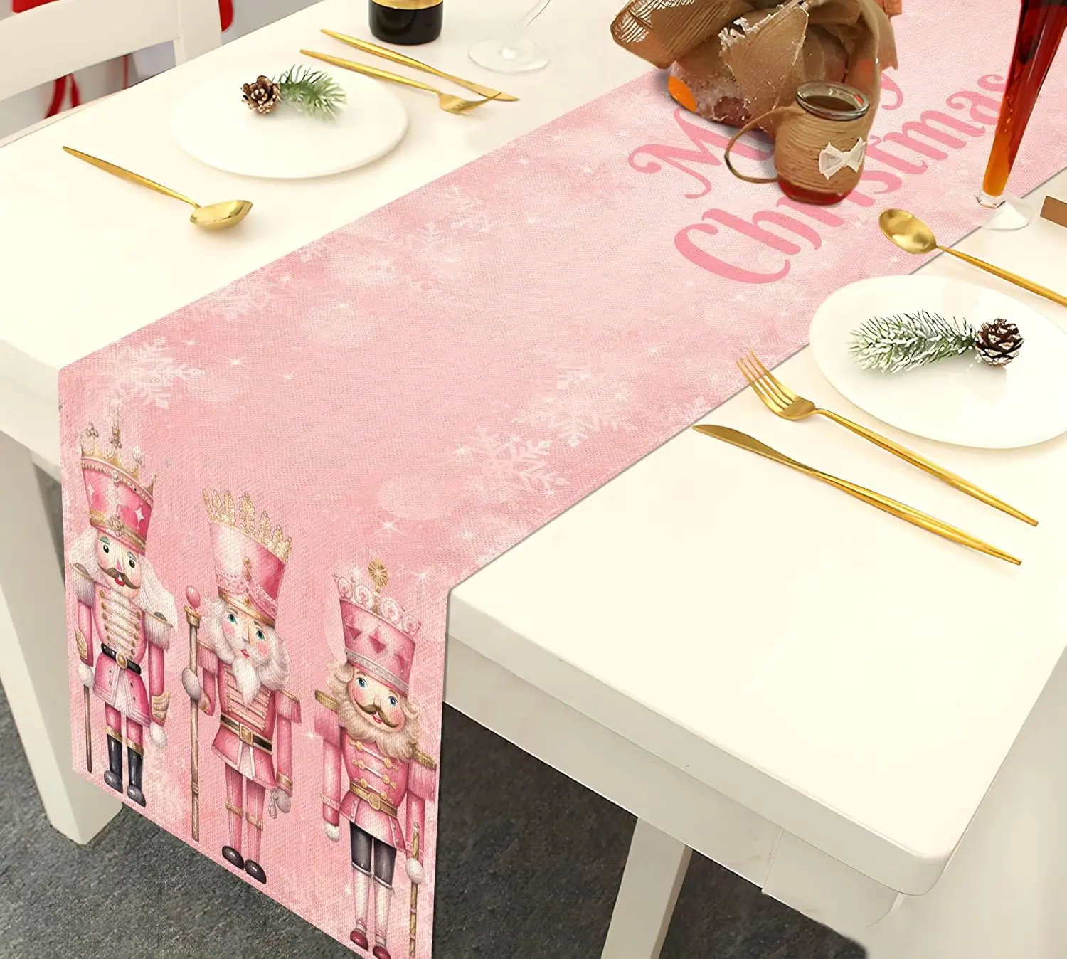 décoration Noël rose