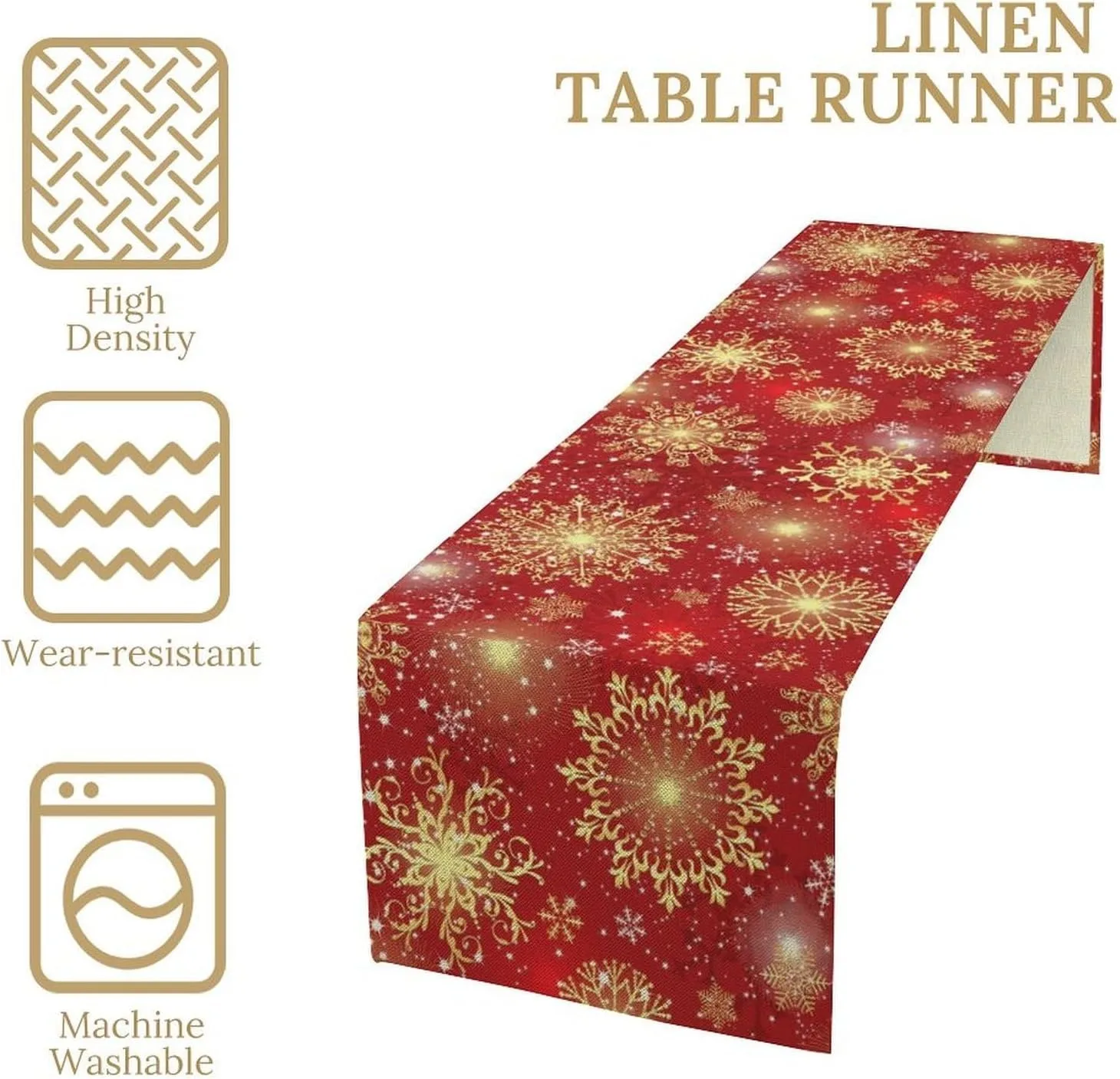 décoration de table Noël rouge