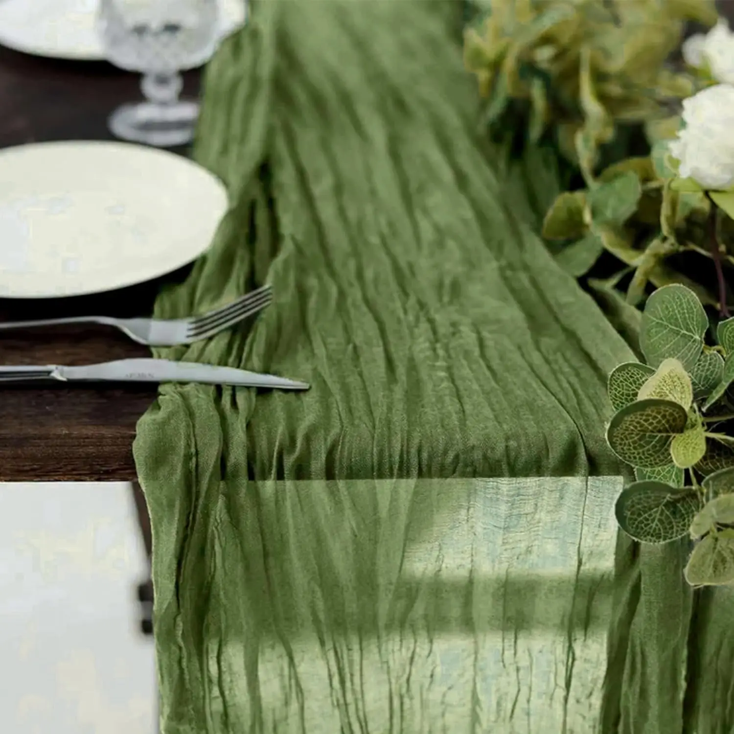 table mariage vert anis