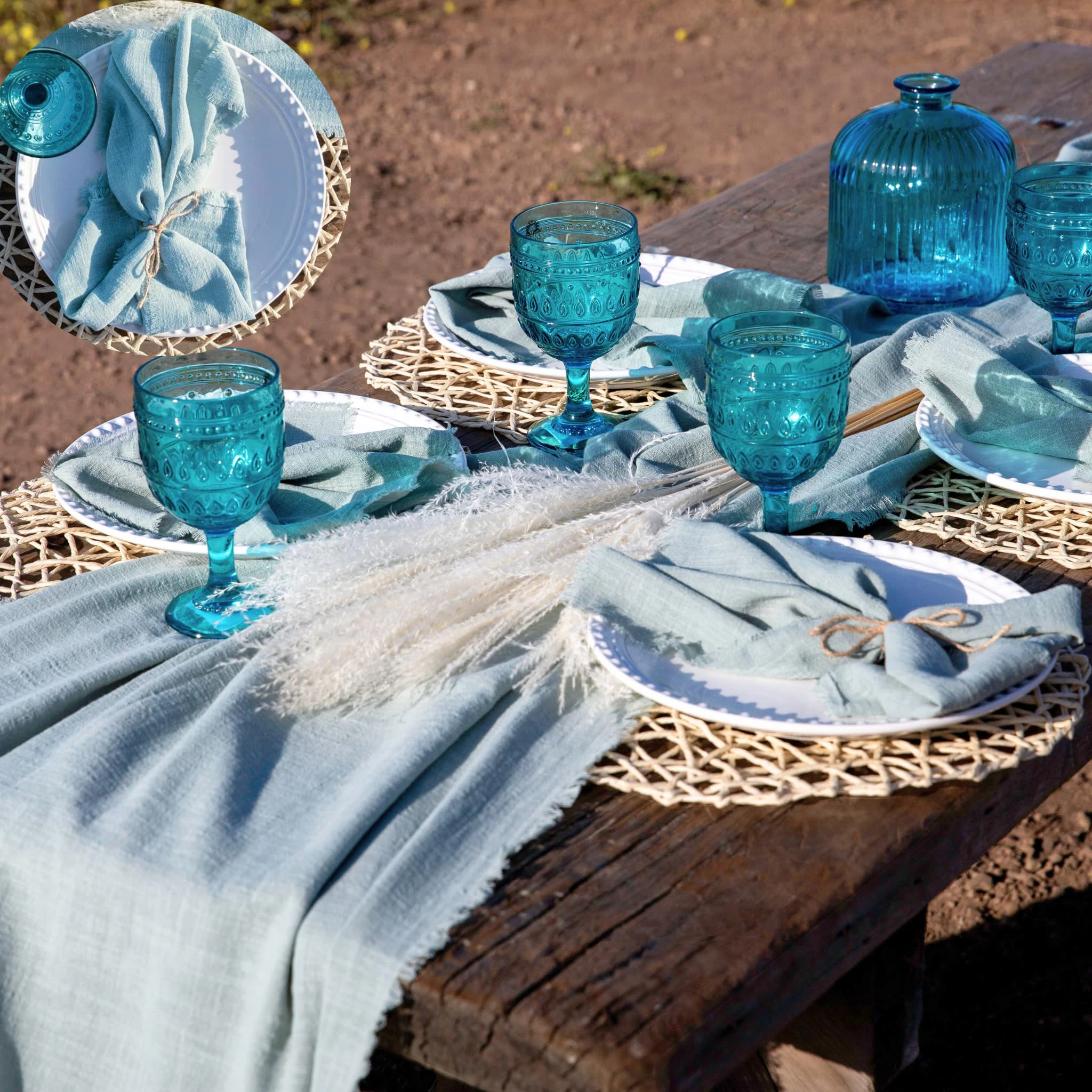 chemin de table en gaze