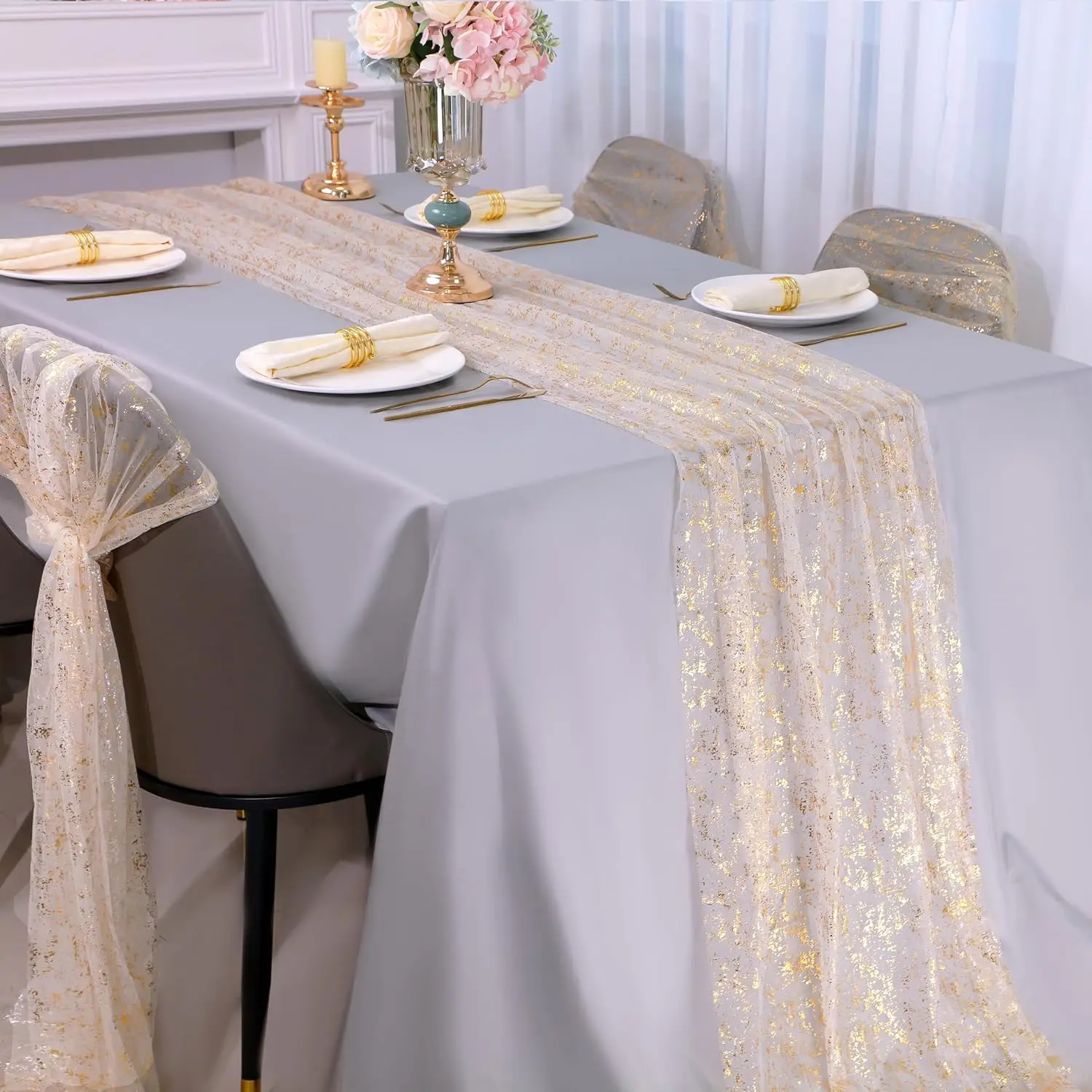 chemin de table effet pailleté