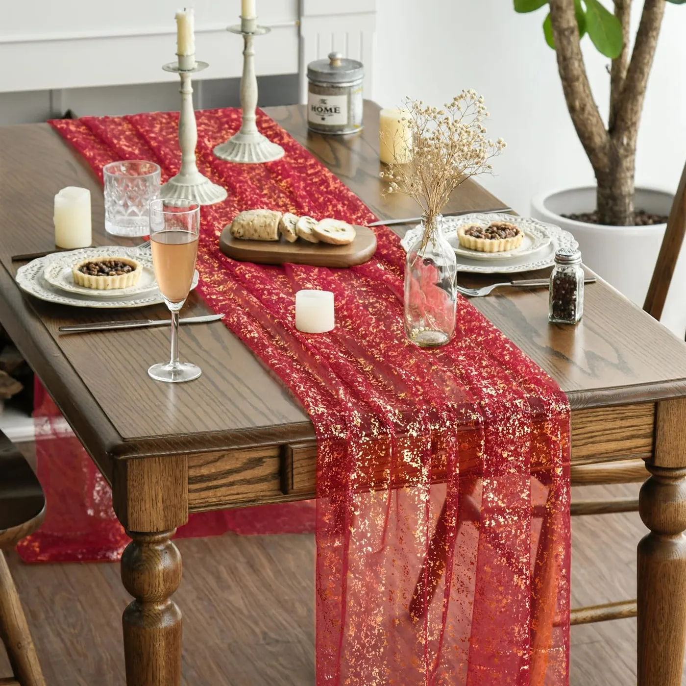 chemin de table en organza
