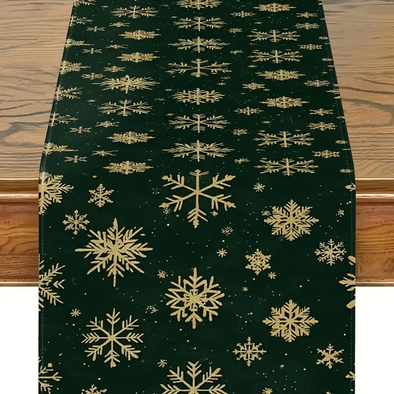 chemin de table noël vert