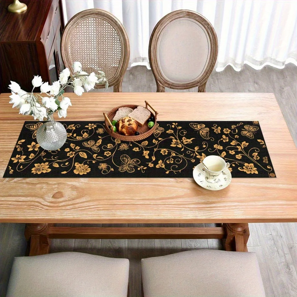 chemin de table doré élégant