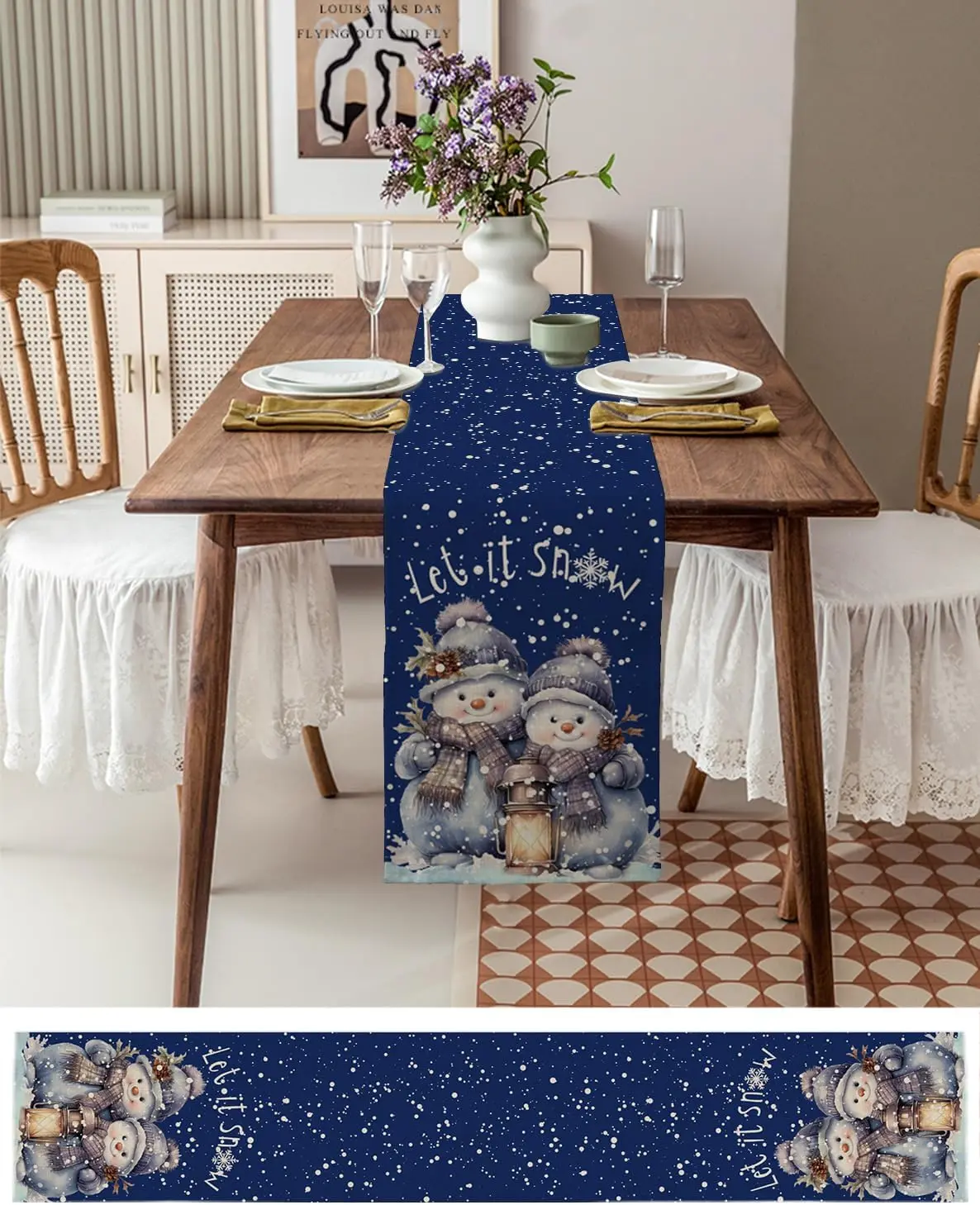 accessoire table bleu