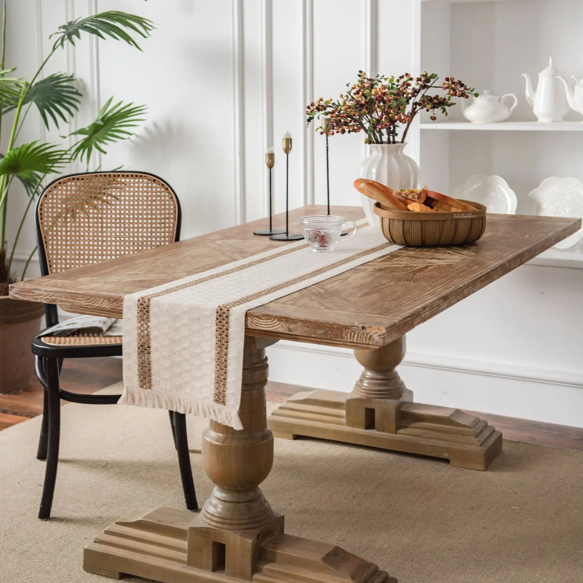 décoration de table rustique