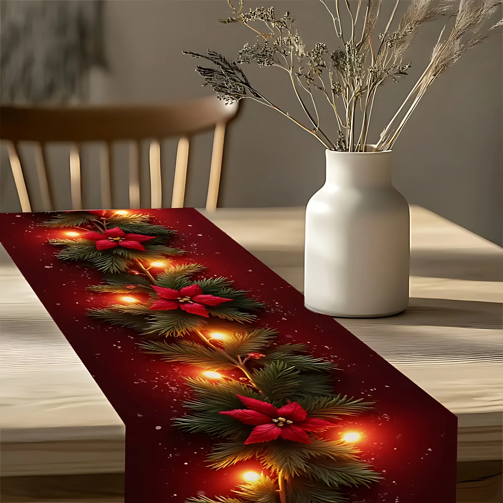 table festive Noël rouge