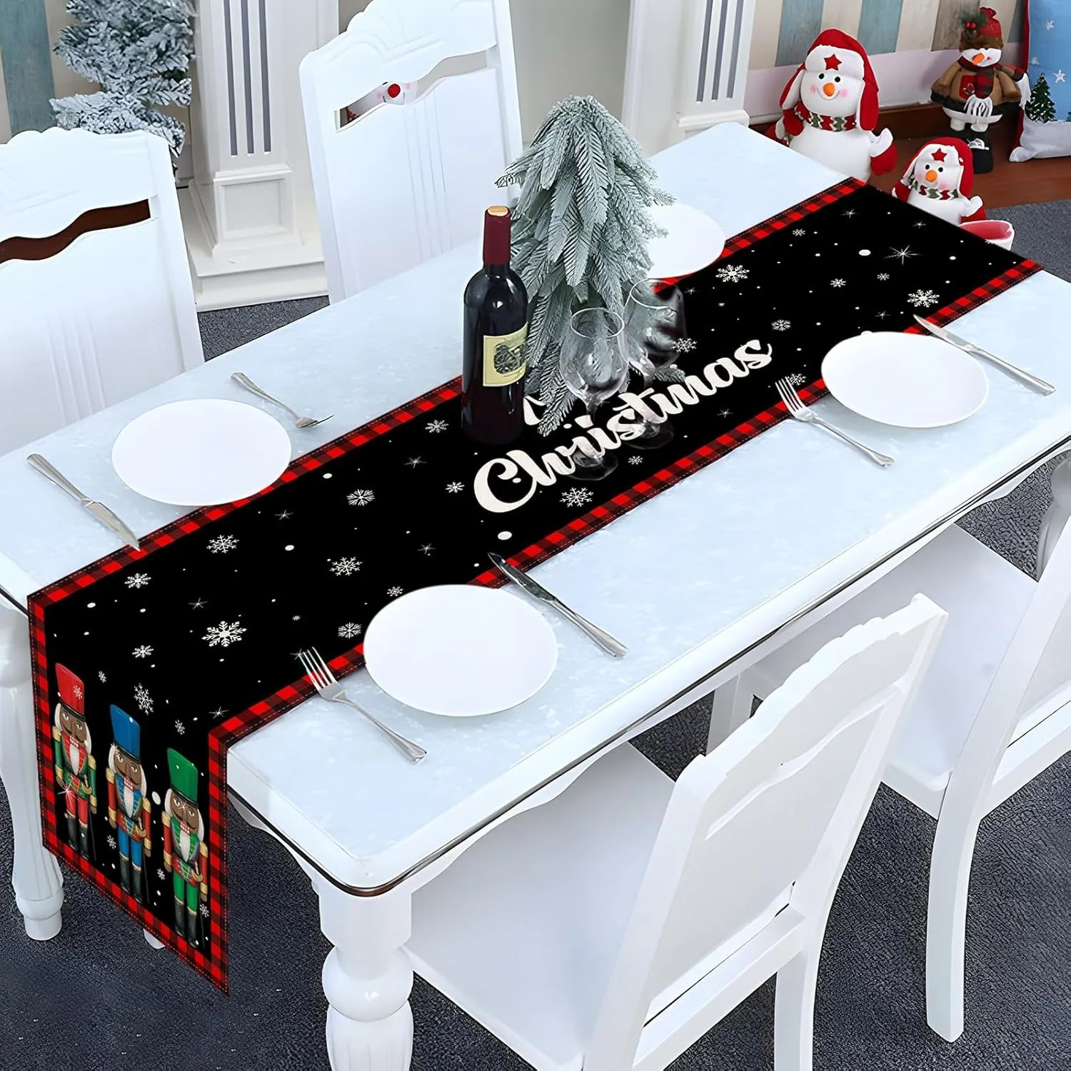 motif casse-noisette sur table