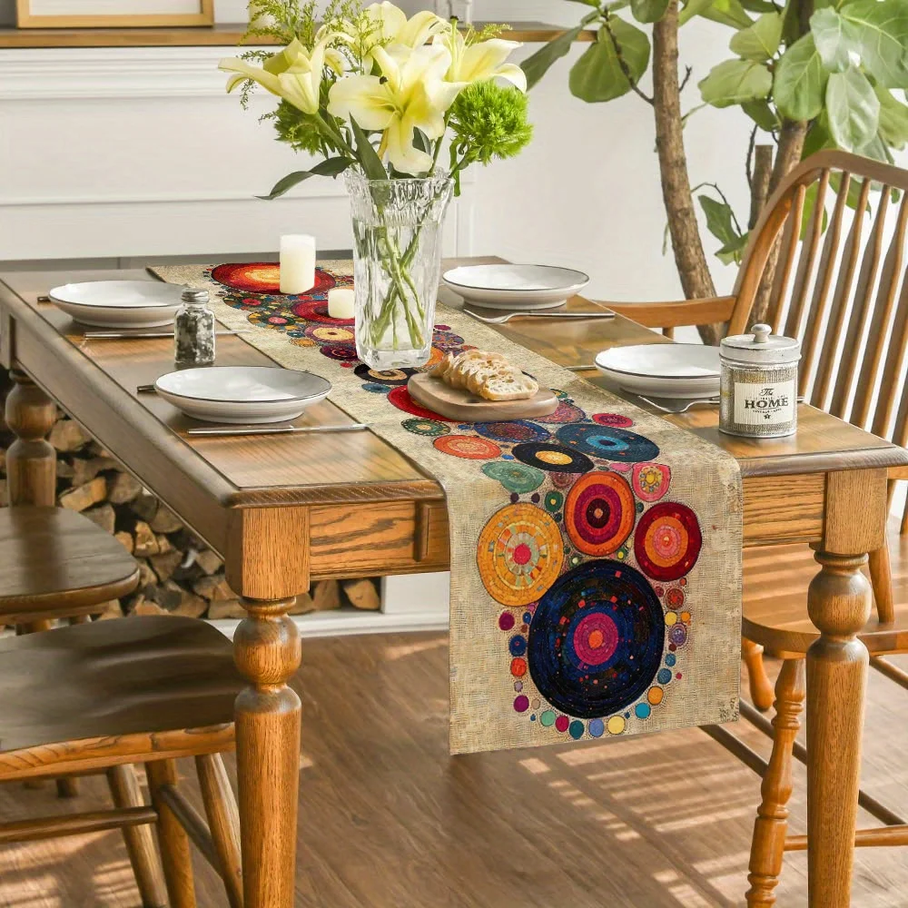 chemin de table coloré