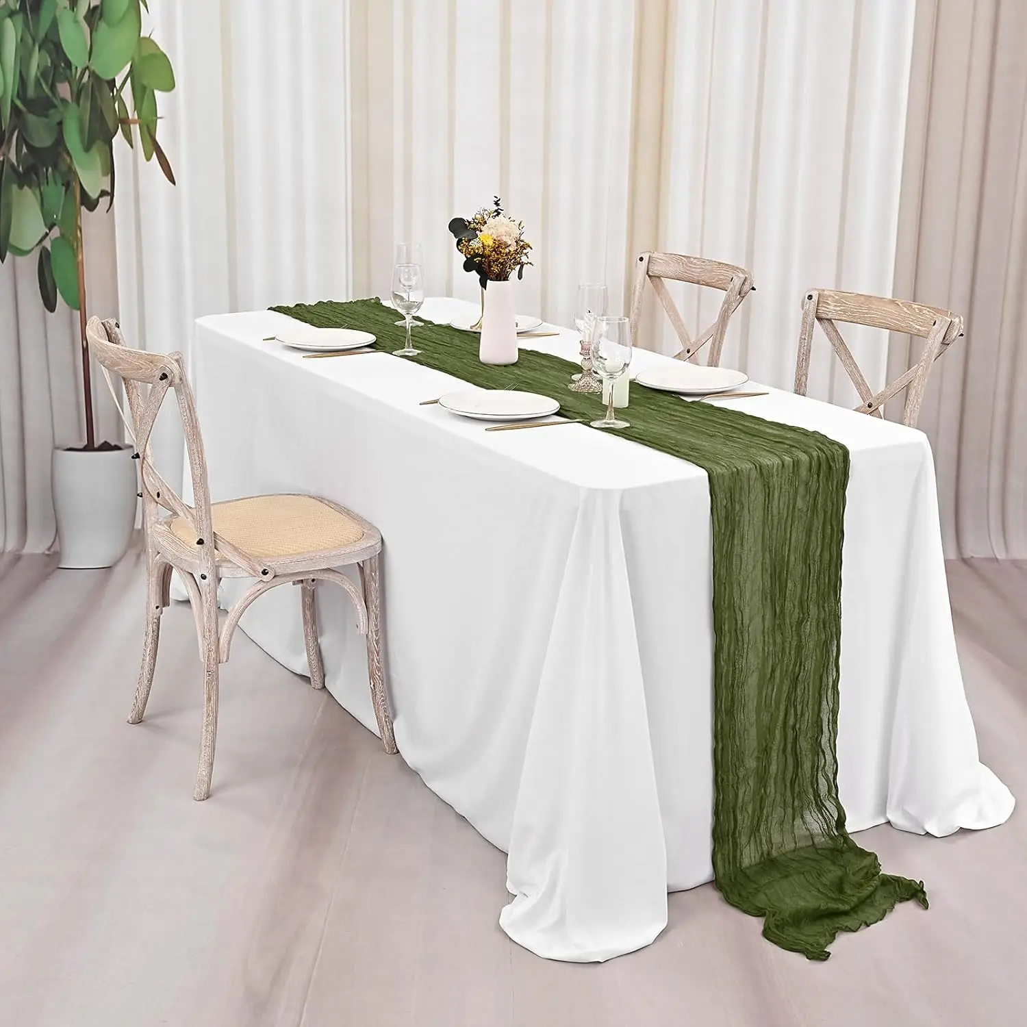 décoration vert anis