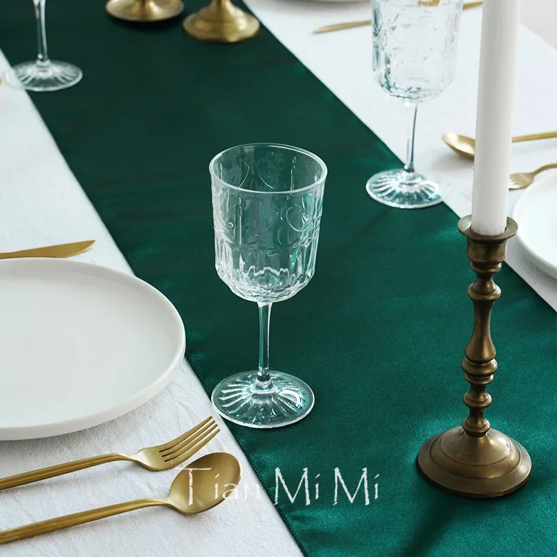 décoration de table en satin