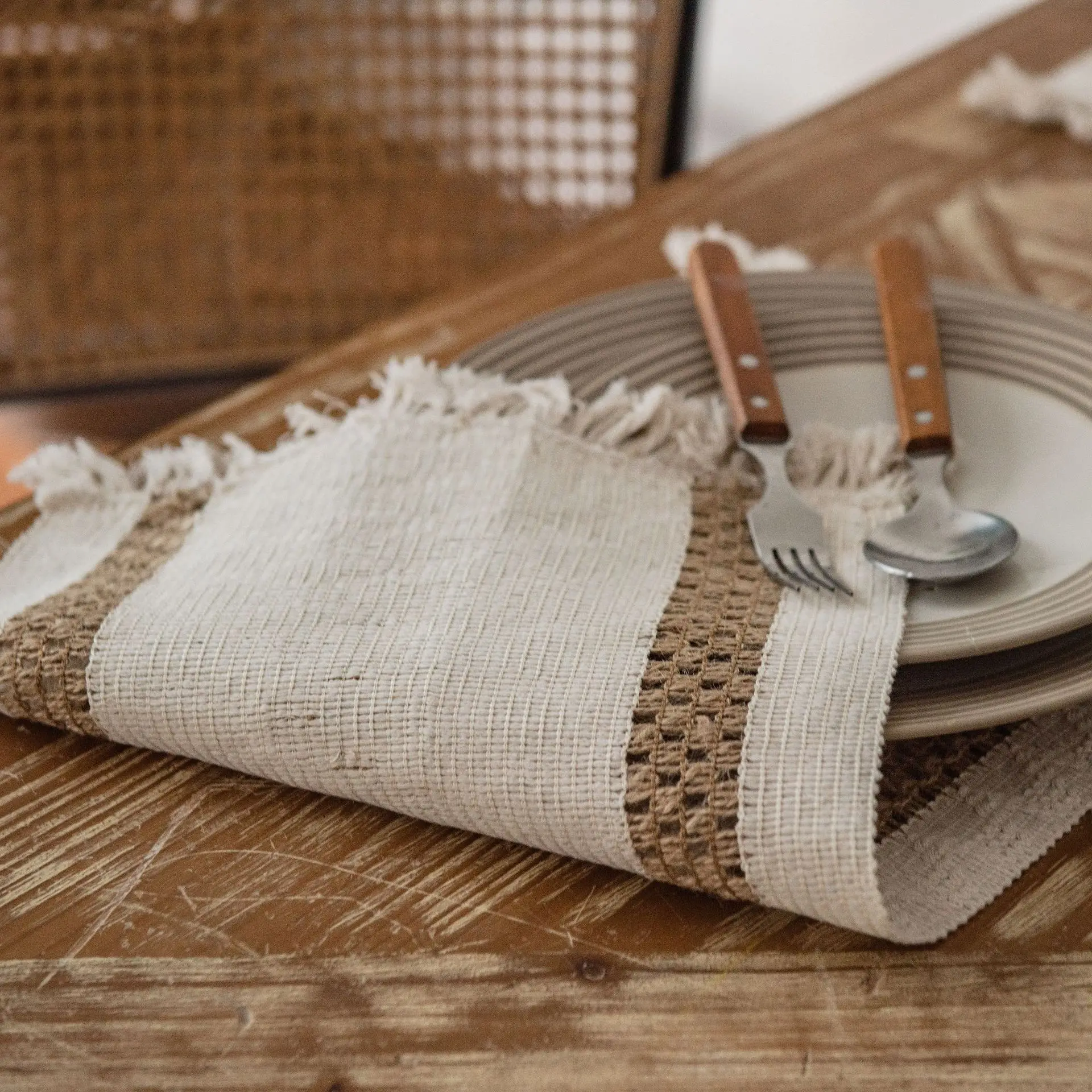 toile de jute champêtre