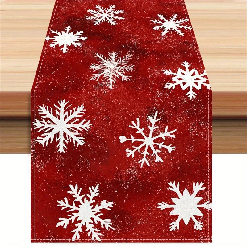 décoration Noël rouge et flocons