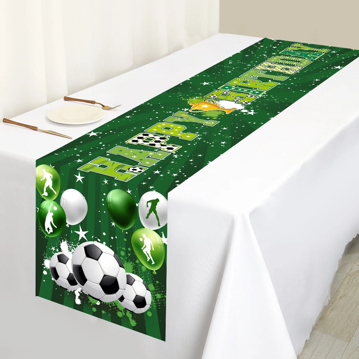 accessoire de fête football vert