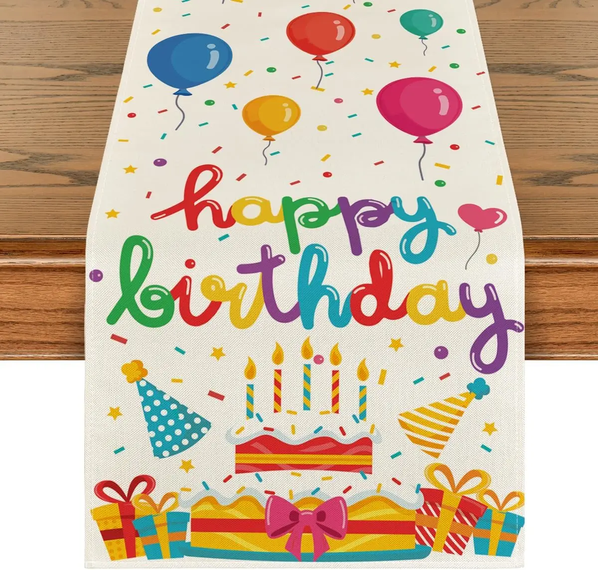 chemin de table joyeux anniversaire