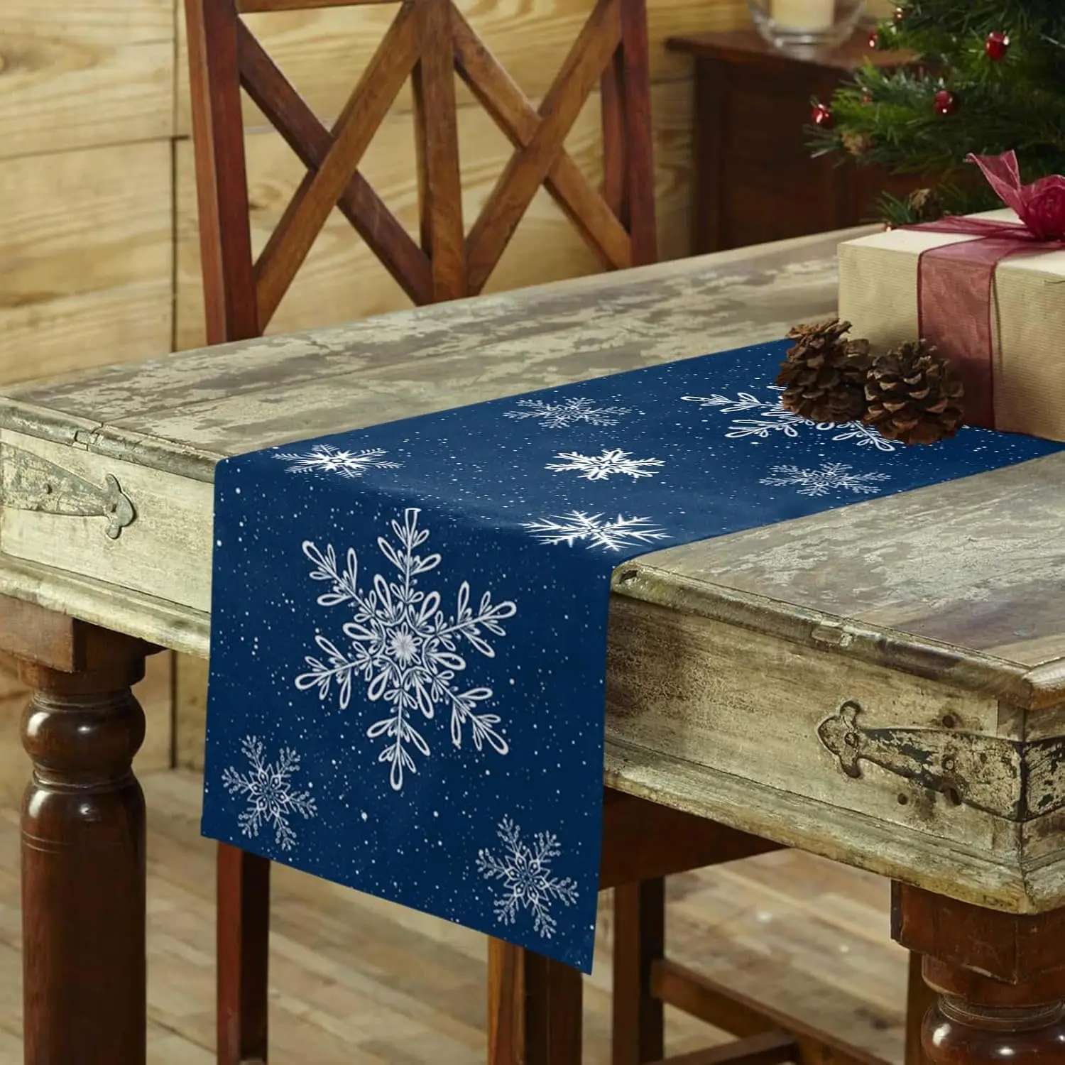 élégance chemin de table Noël