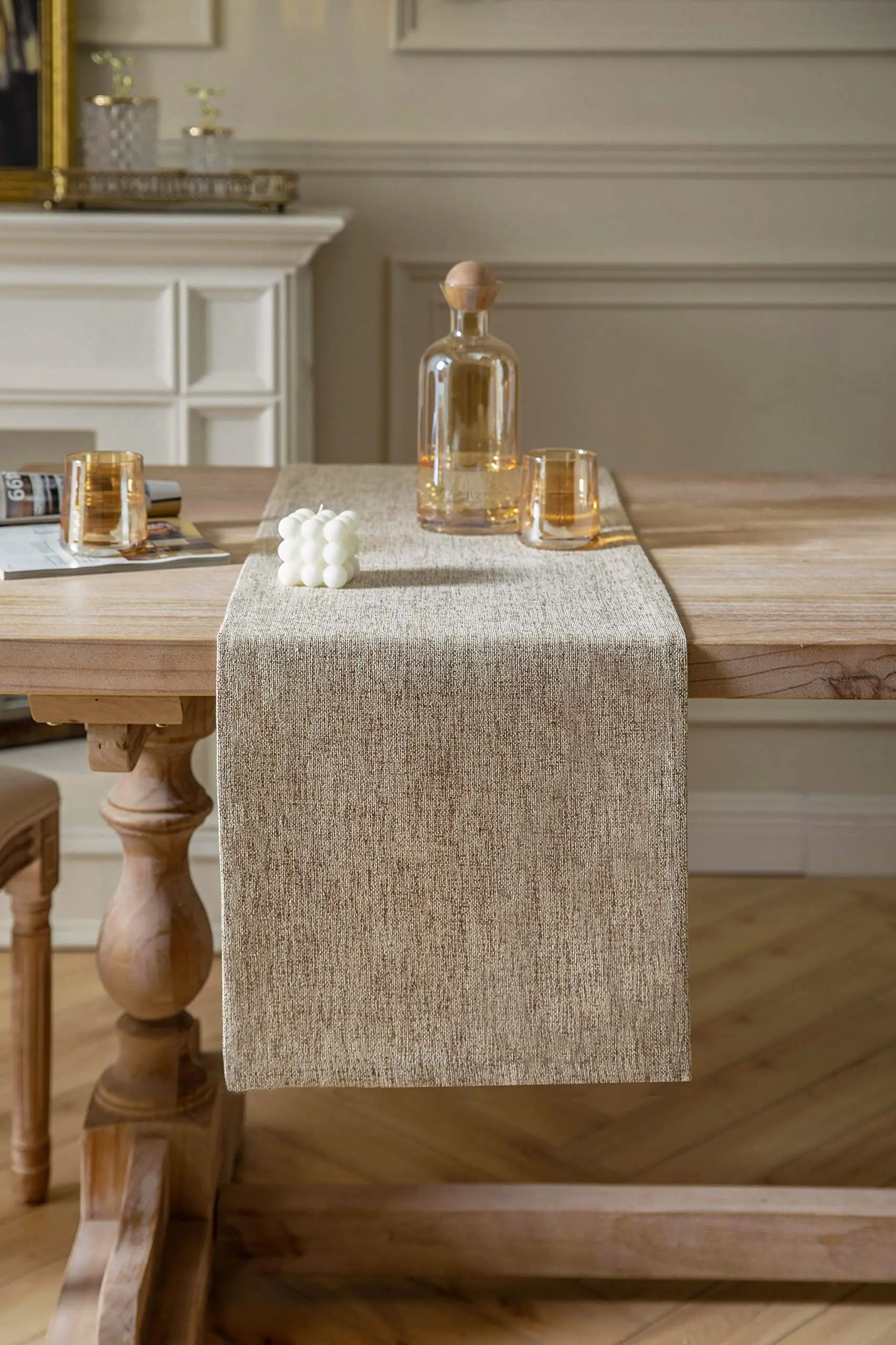 décoration chemin de table jute