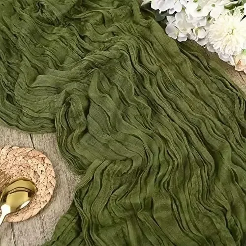 chemin de table vert anis