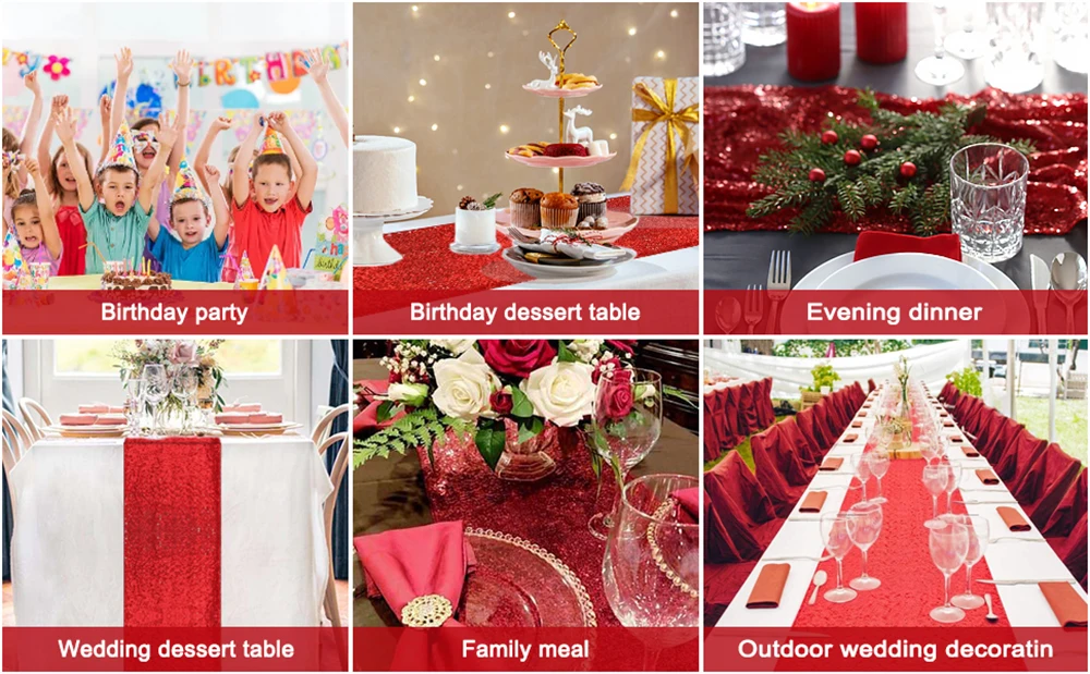 paillettes rouge pour mariage