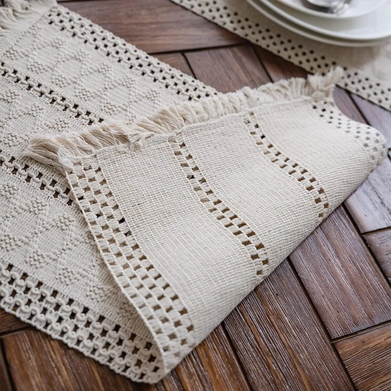table élégante avec jute