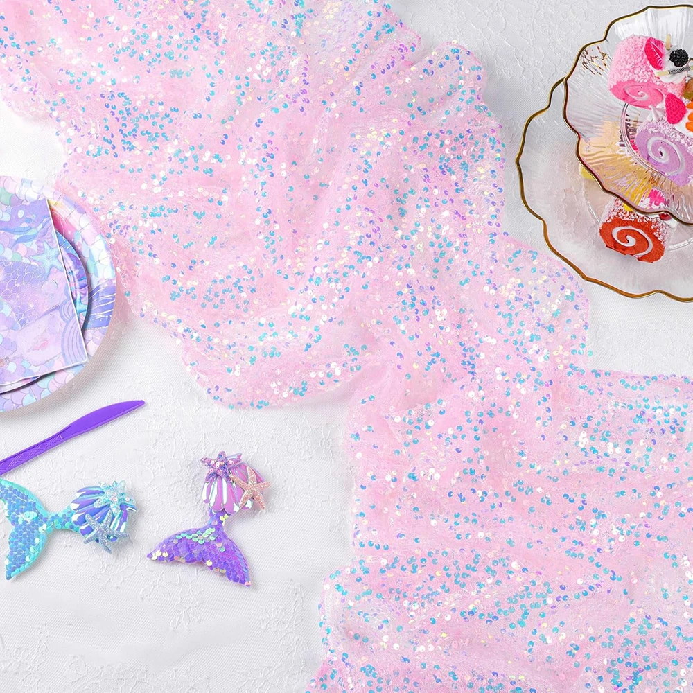 chemin de table paillettes